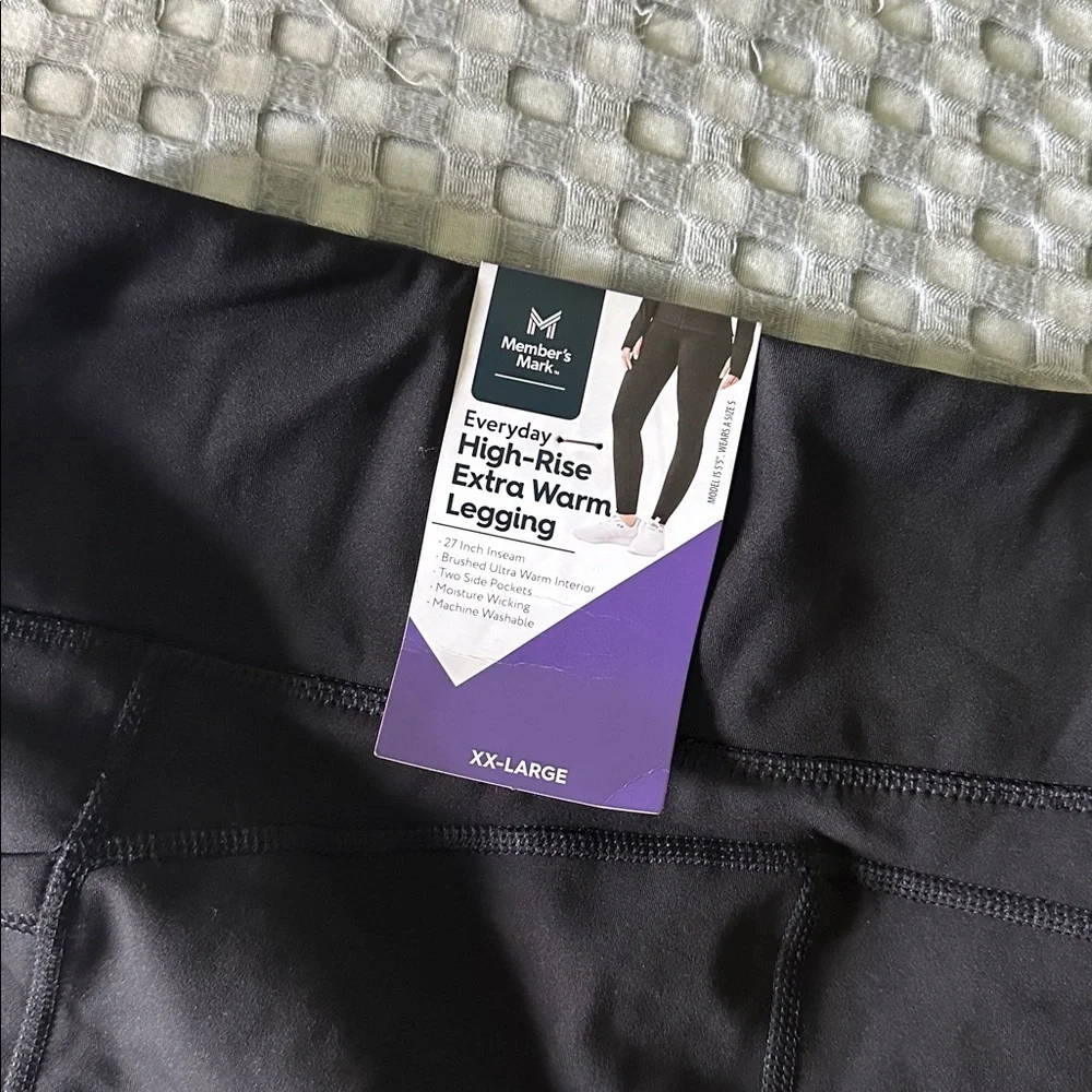Member's Mark Black High-Rise Leggings NWT